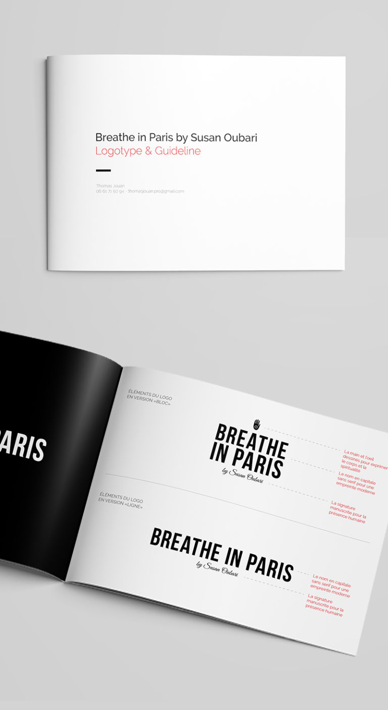 Breathe in Paris charte graphique logo