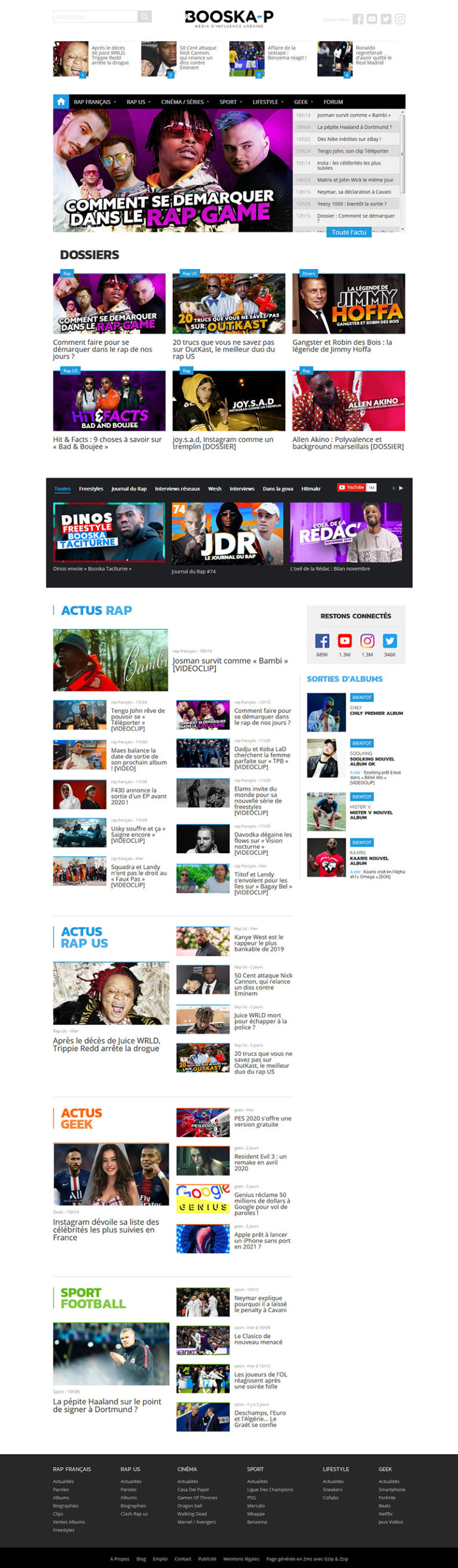 booska-p site internet de rap et hip hop