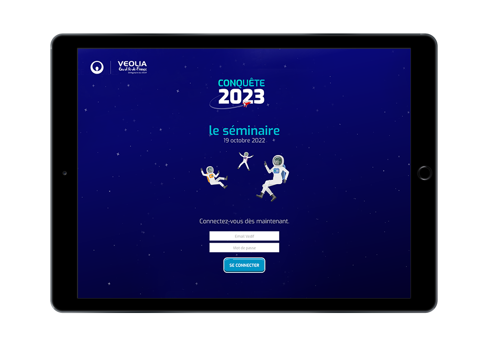 Conquête 2023 serious game digital Veolia team building